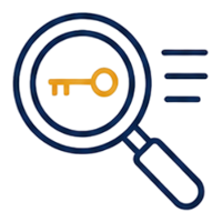Keyword-Research Keyword research icon, SEO for public adjusters