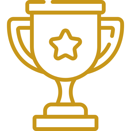 trophy (1) Achieve and grow trophy icon, phase six of the public adjuster marketing process