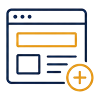 web-page-creation Web page creation icon, SEO for public adjusters